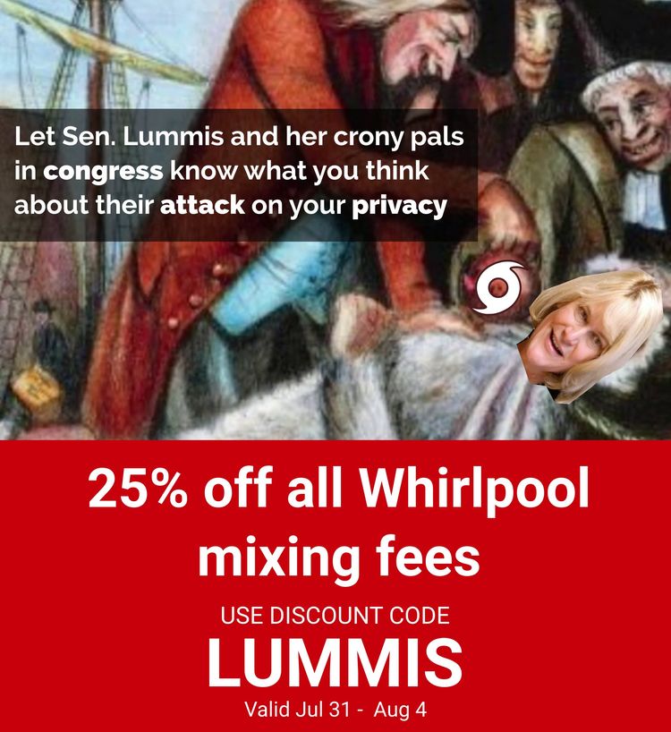 25% off all Whirlpool mixing fees - Jul 31 - Aug 4